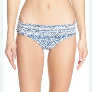 Tory Burch Blue and White Bikini Bottom Size XS